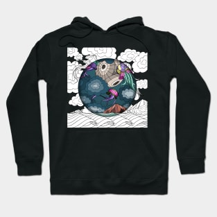 Circled trippy jellyfish Hoodie